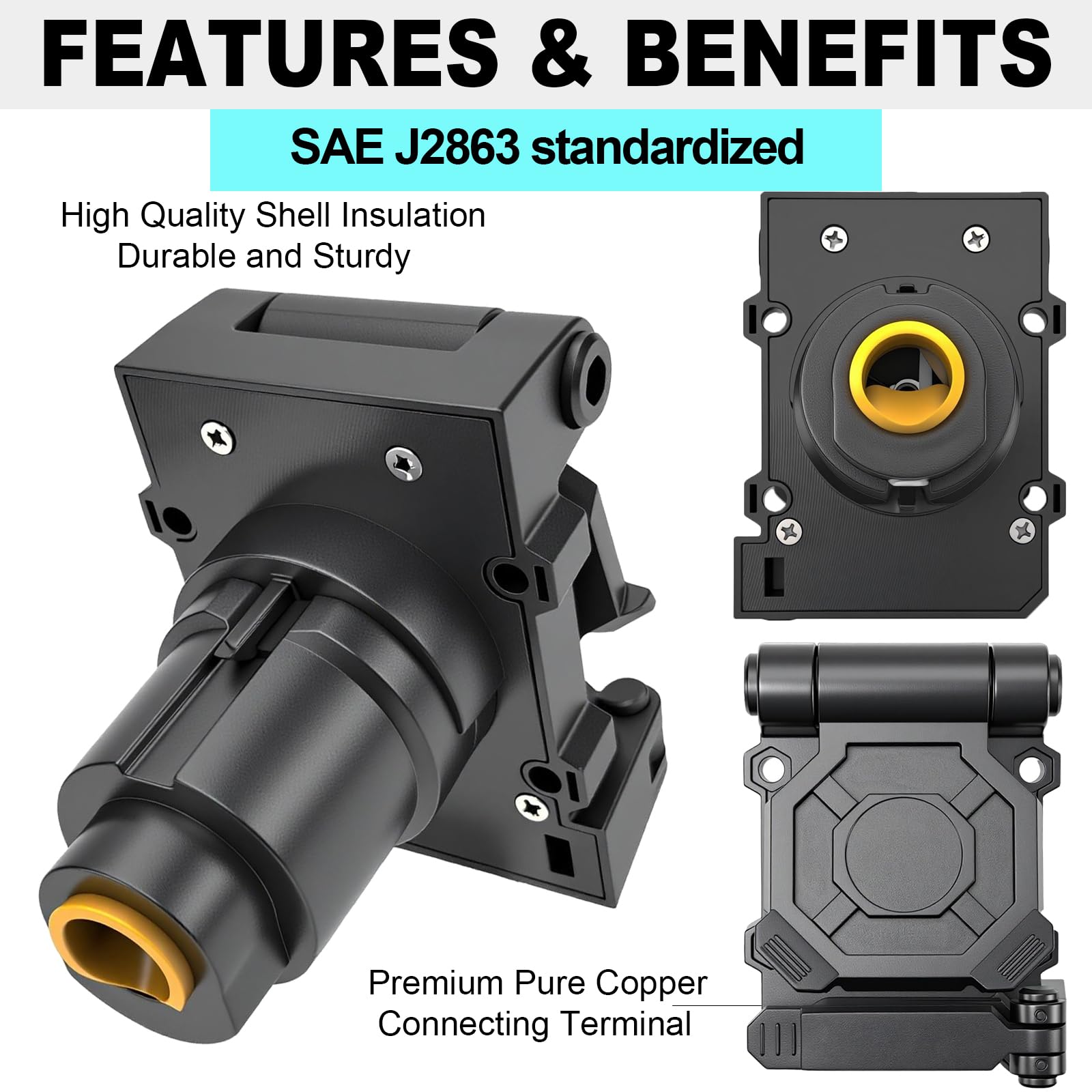 CXTM copper terminals ensuring reliable conductivity during towing