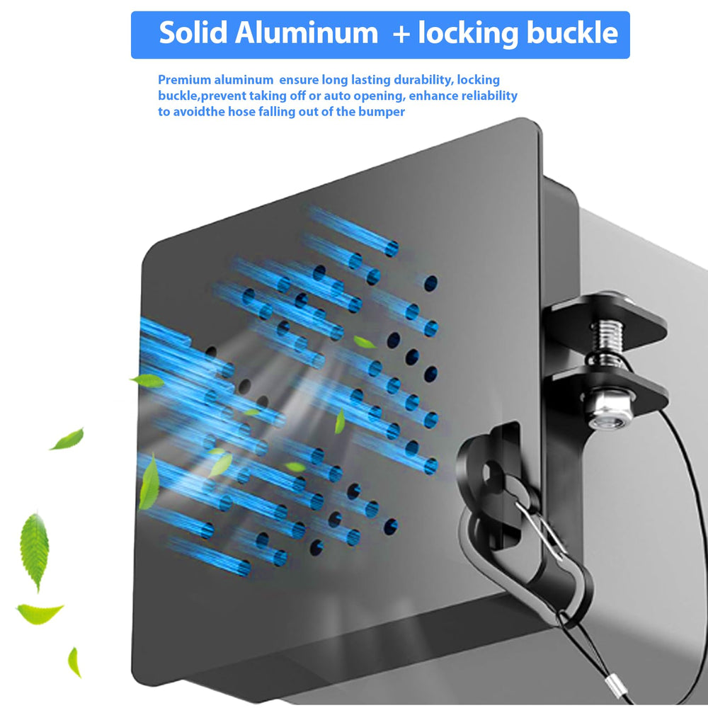 Cyanslen aluminum end cap with air vents keeps the storage tube dry and debris-free.