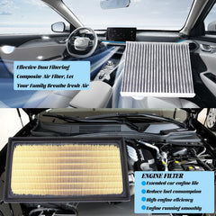 Cyanslen cabin air filter kit for RAV4 Hybrid keeps interior air cleaner