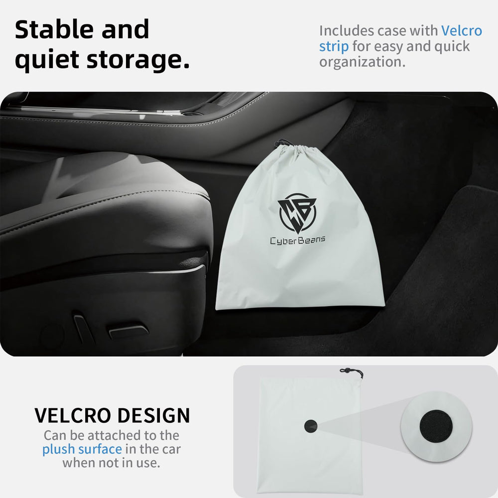 CYBERBEANS Ludicrous Sunshade memory alloy frame maintains shape against sun exposure