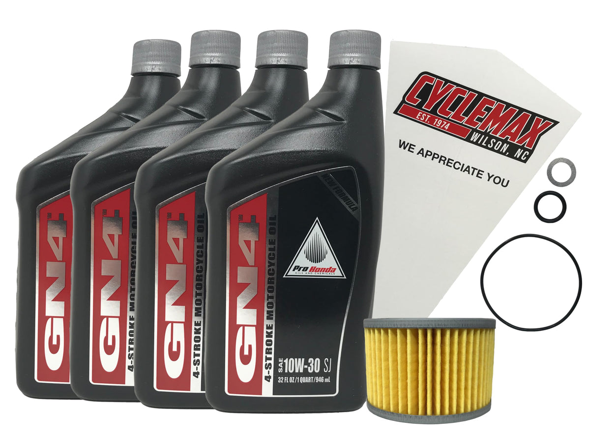 Cyclemax Honda Pioneer 700 GN4 10W30 quarts for reliable lubrication.