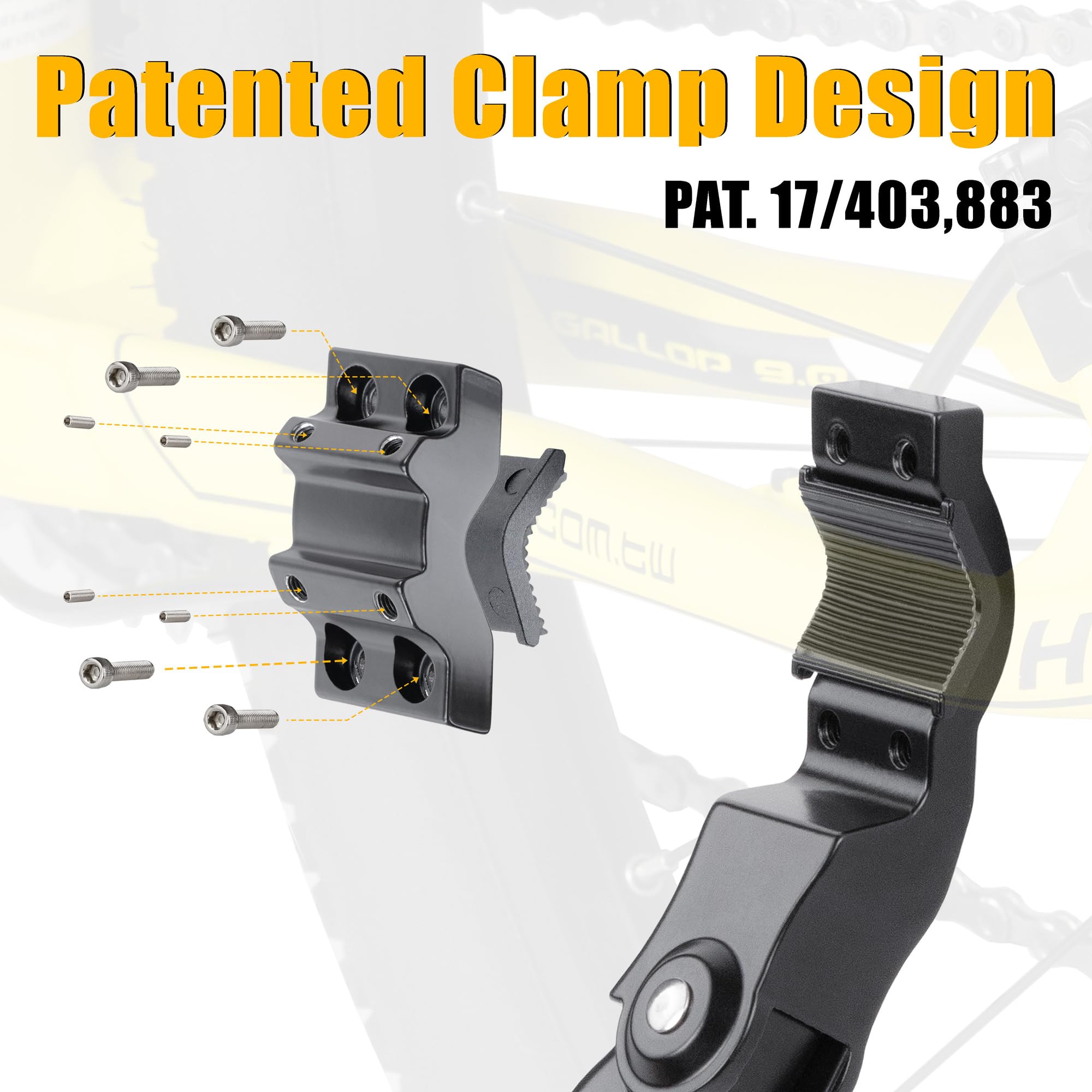 Adjustable length from 11 to 15 inches enables frame variety