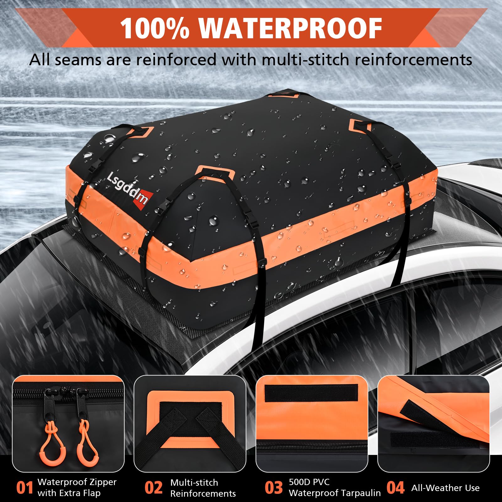 CYDDUP soft roof bag universal fit for all vehicles