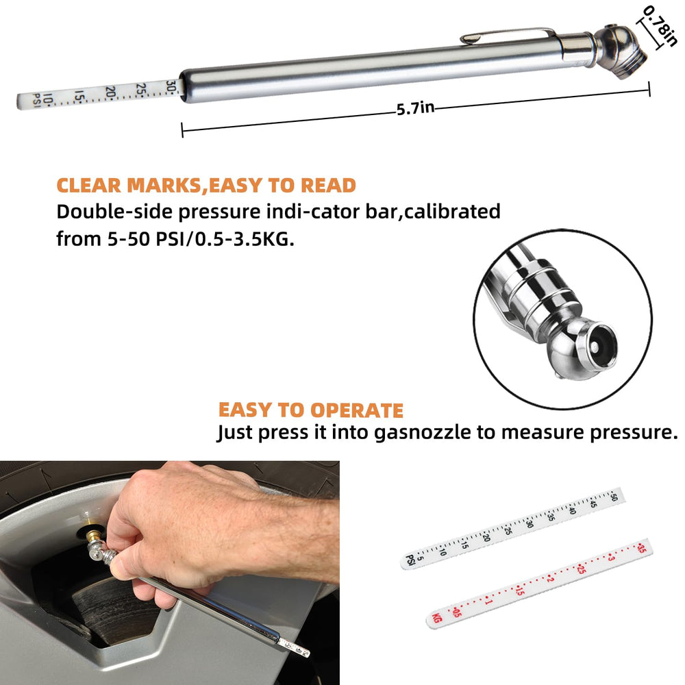 CYECTTR tire pressure gauge helps monitor inflation levels