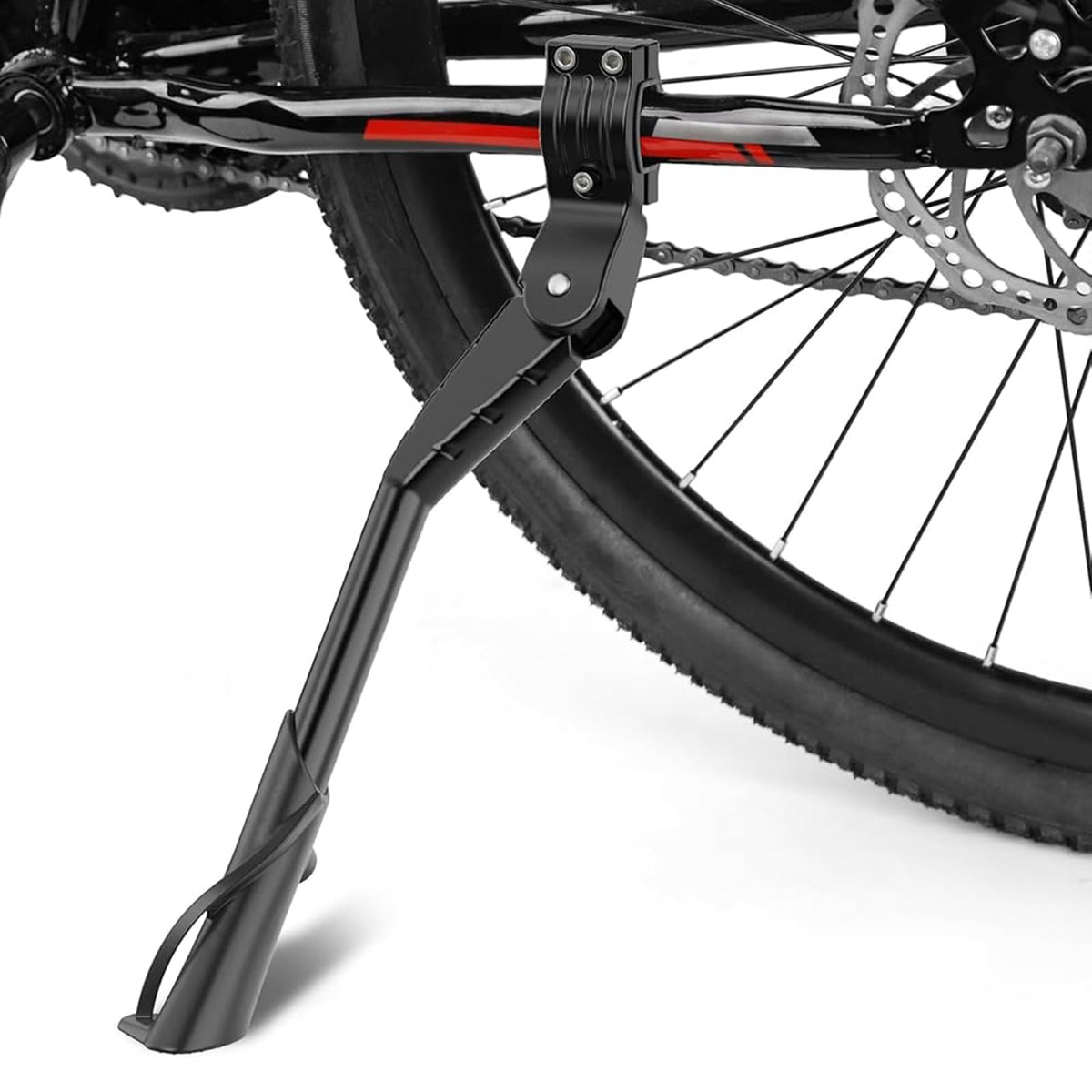 Cyfie bike kickstand adjustable rear stand for stable parking.