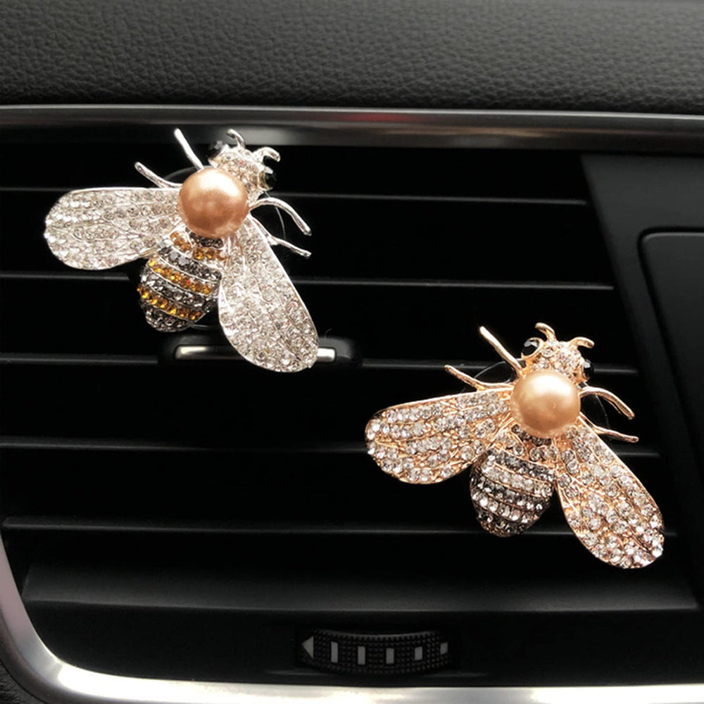CYG&CL bee air vent clip crystal adds sparkle to car vents.