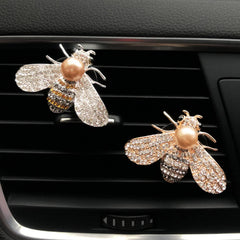 CYG&CL bee air vent clip crystal adds sparkle to car vents.