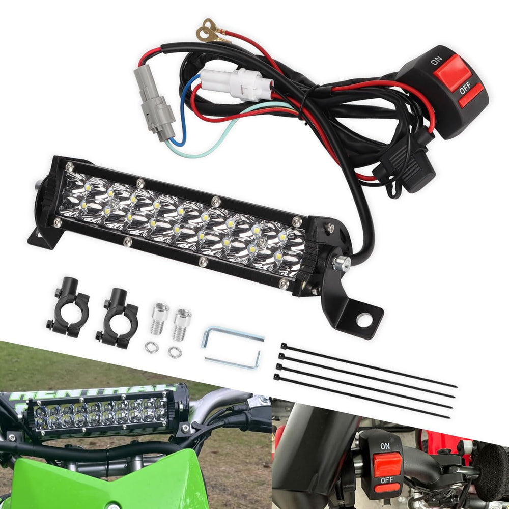 Cylemoto light bar with 60W beam for enhanced night visibility