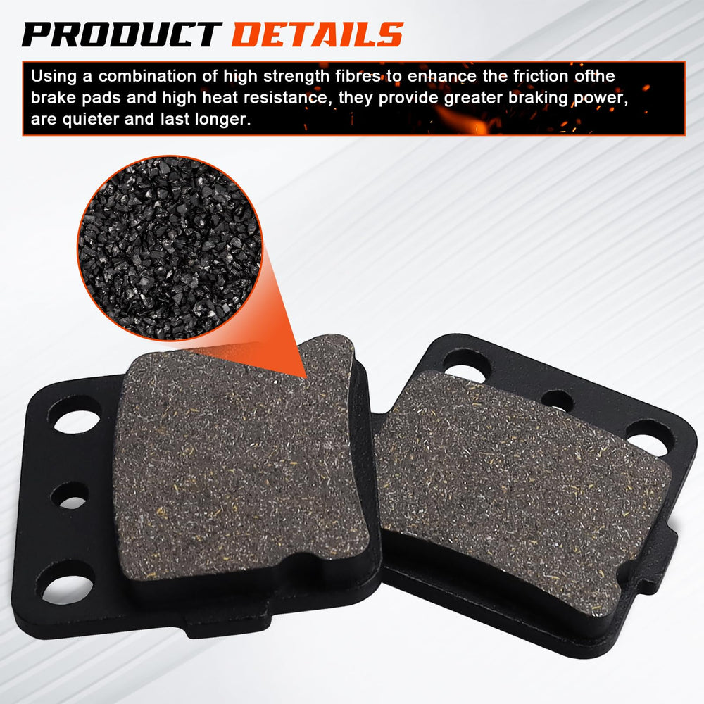 Cyleto brake pads compatibility close-up, designed for TRX400X and TRX300EX fits