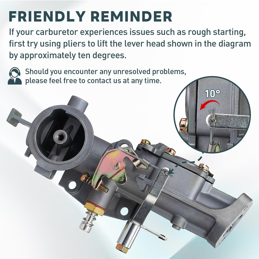 Cyleto carburetor with gaskets included for quick install