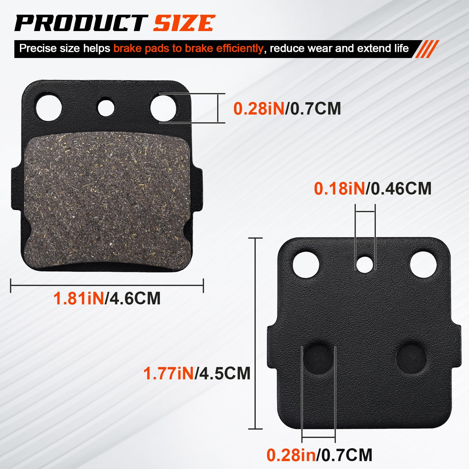 Cyleto Kevlar carbon fiber brake pads close-up, showing durable compound for longer disk life