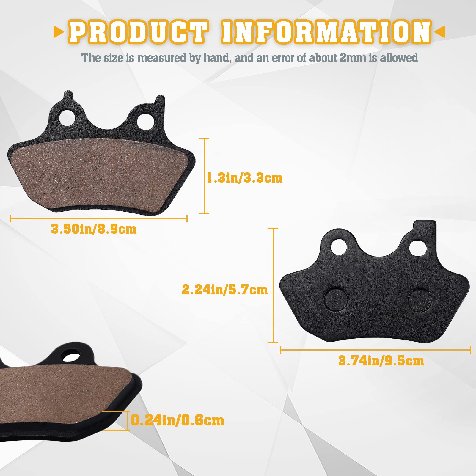 Cyleto rear brake pad for Harley Softail Heritage Classic ensures steady grip under heat