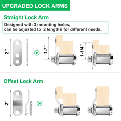 Premium zinc alloy lock body by Cylinnda with chrome finish.
