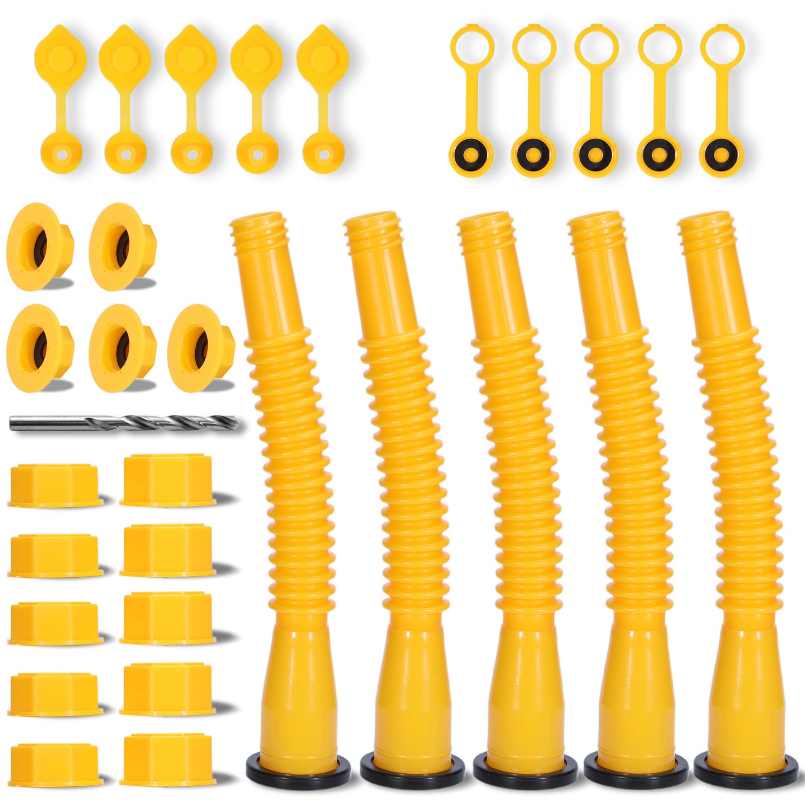 Cyluer gas can spout replacement kit for universal compatibility across many can sizes.