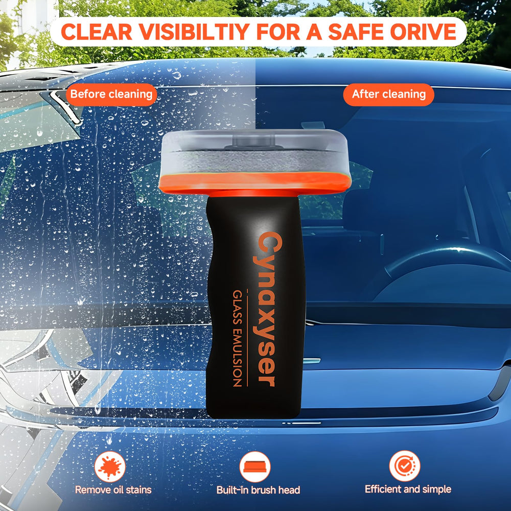 Cynaxyser works on windshields, side windows, and mirrors