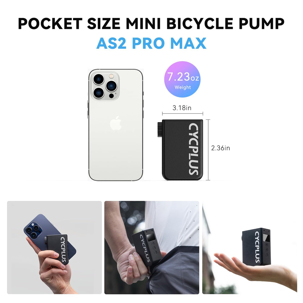 CYCPLUS AS2 Pro Max auto-stop prevents over-inflation.