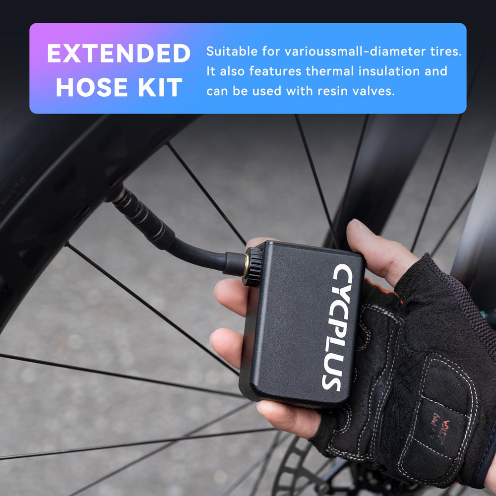 CYCPLUS AS2 Pro Max two-valve setup for versatile inflating.