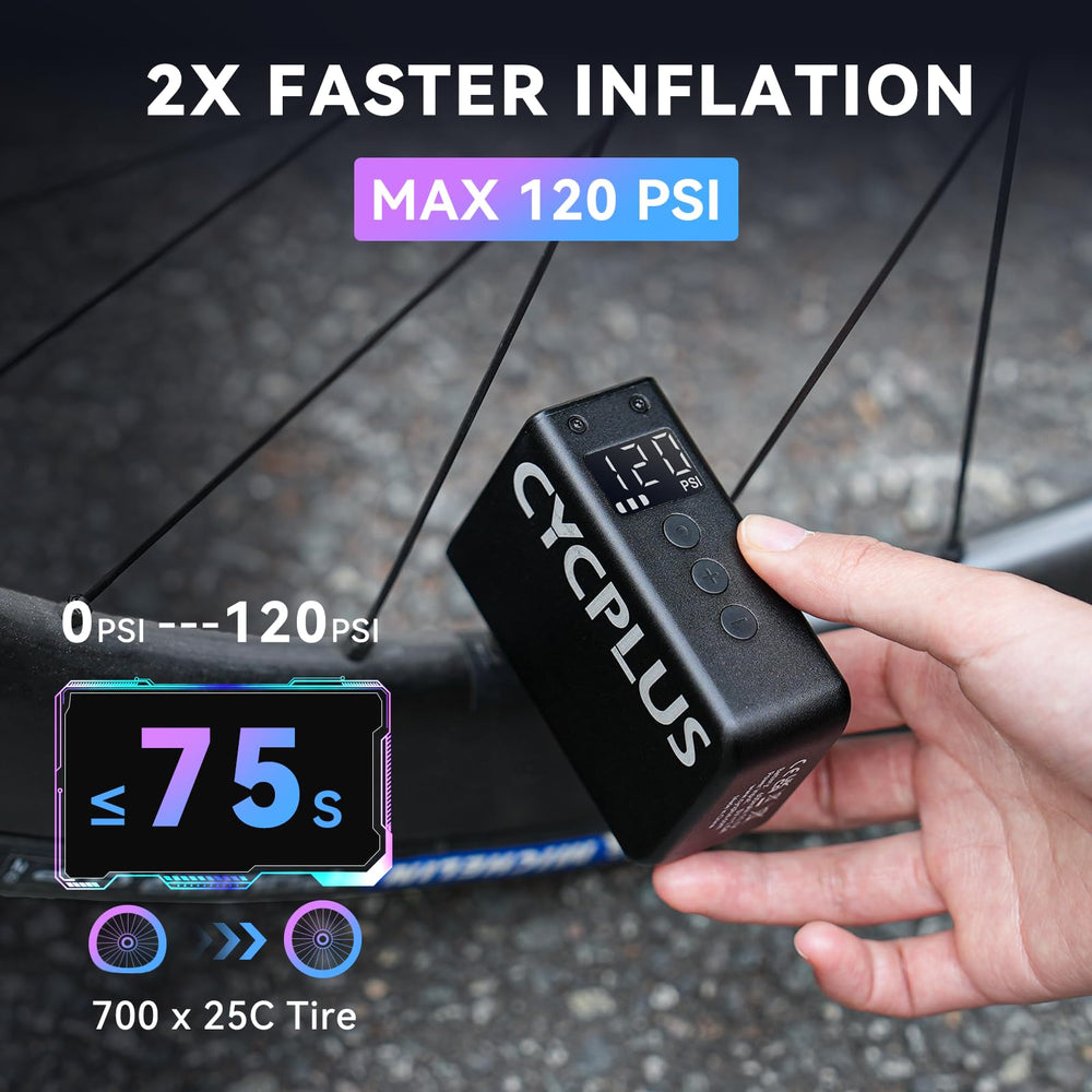 CYCPLUS AS2 Pro Max USB charging enables quick top-ups.