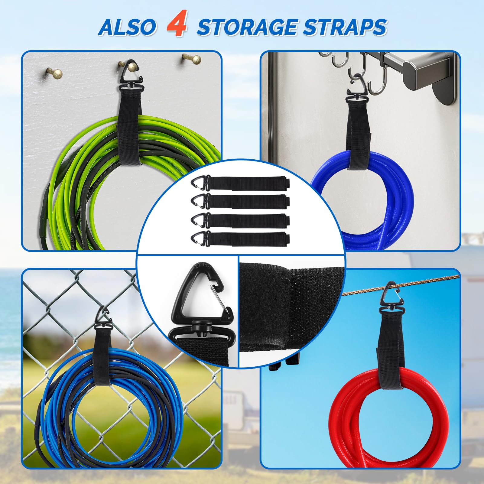 Cyrico reinforced handles enable secure carrying of heavy RV storage contents.