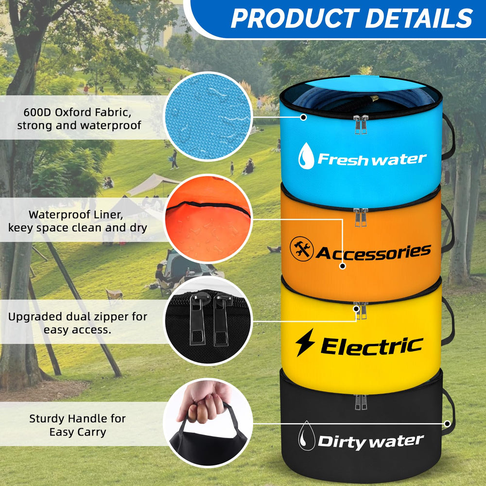 Cyrico waterproof lining protects contents from moisture and leaks during transit.