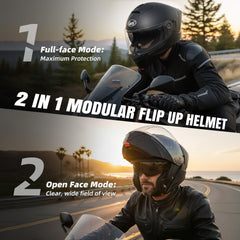 CYRIL modular helmet dual visor system close-up highlighting adaptable light control.