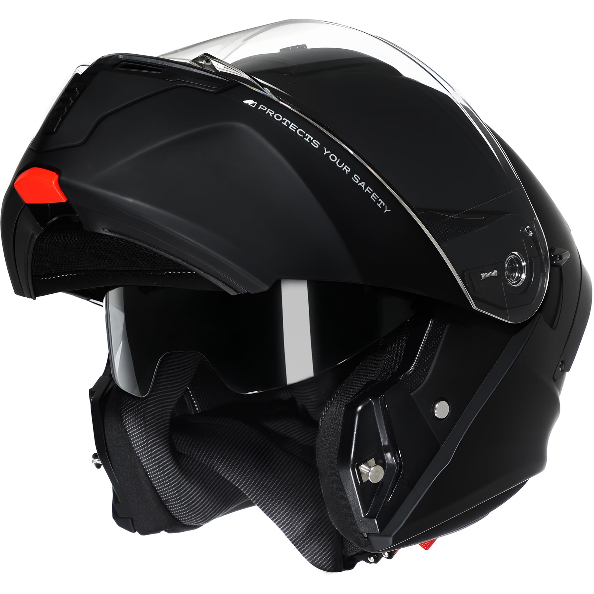 CYRIL modular helmet front view highlighting sturdy shell for confident riding.