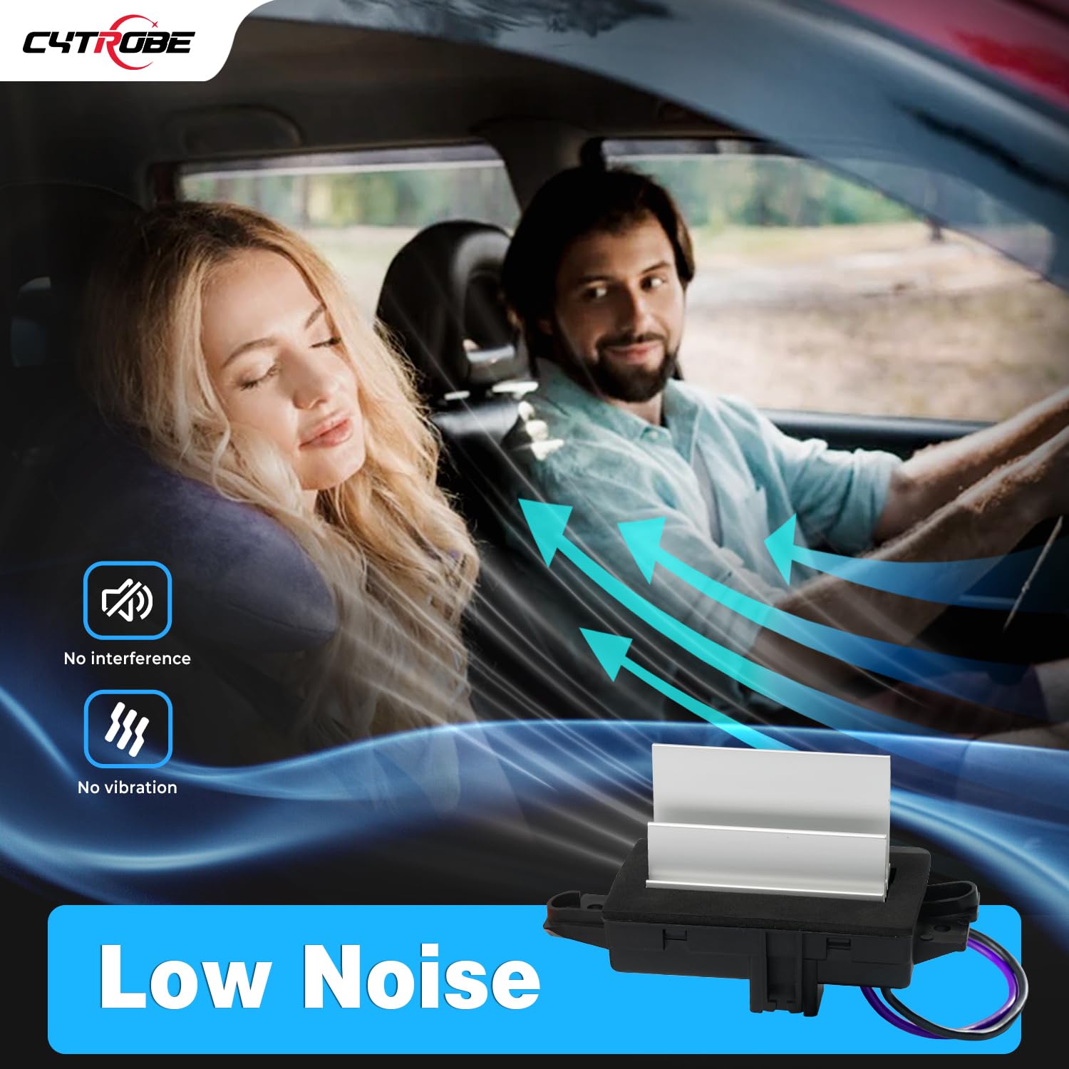 CYTROBE AC blower resistor engineered with heat and rust resistance.