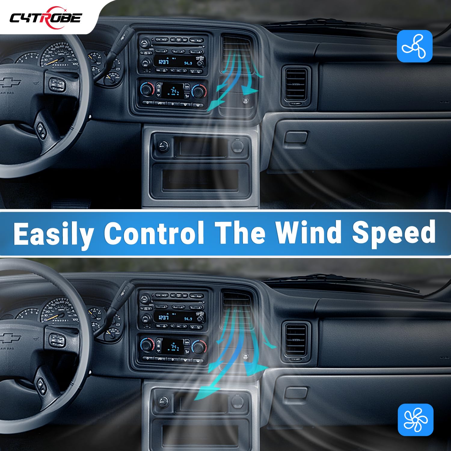 CYTROBE AC blower resistor plug-and-play connectors for easy replacement.
