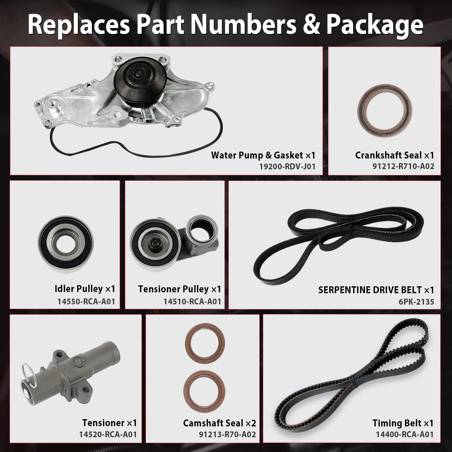 CYTROBE TKH002 drive belt section for smooth engine timing.