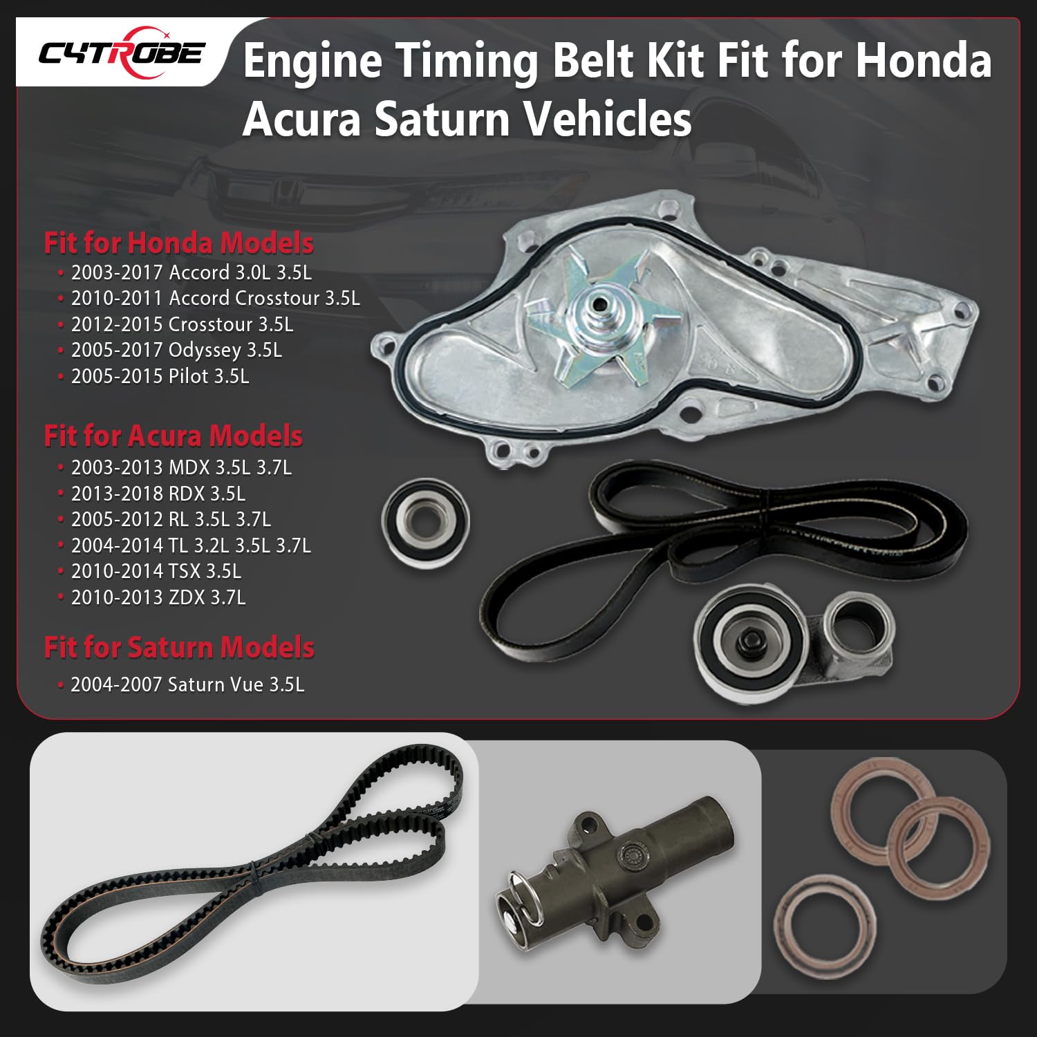 CYTROBE TKH002 water pump detail highlighting reliable coolant circulation.