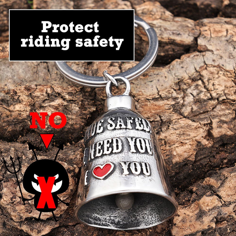 CYZBTBl motorcycle angel bell on riding position highlights presence and motivation to ride responsibly.