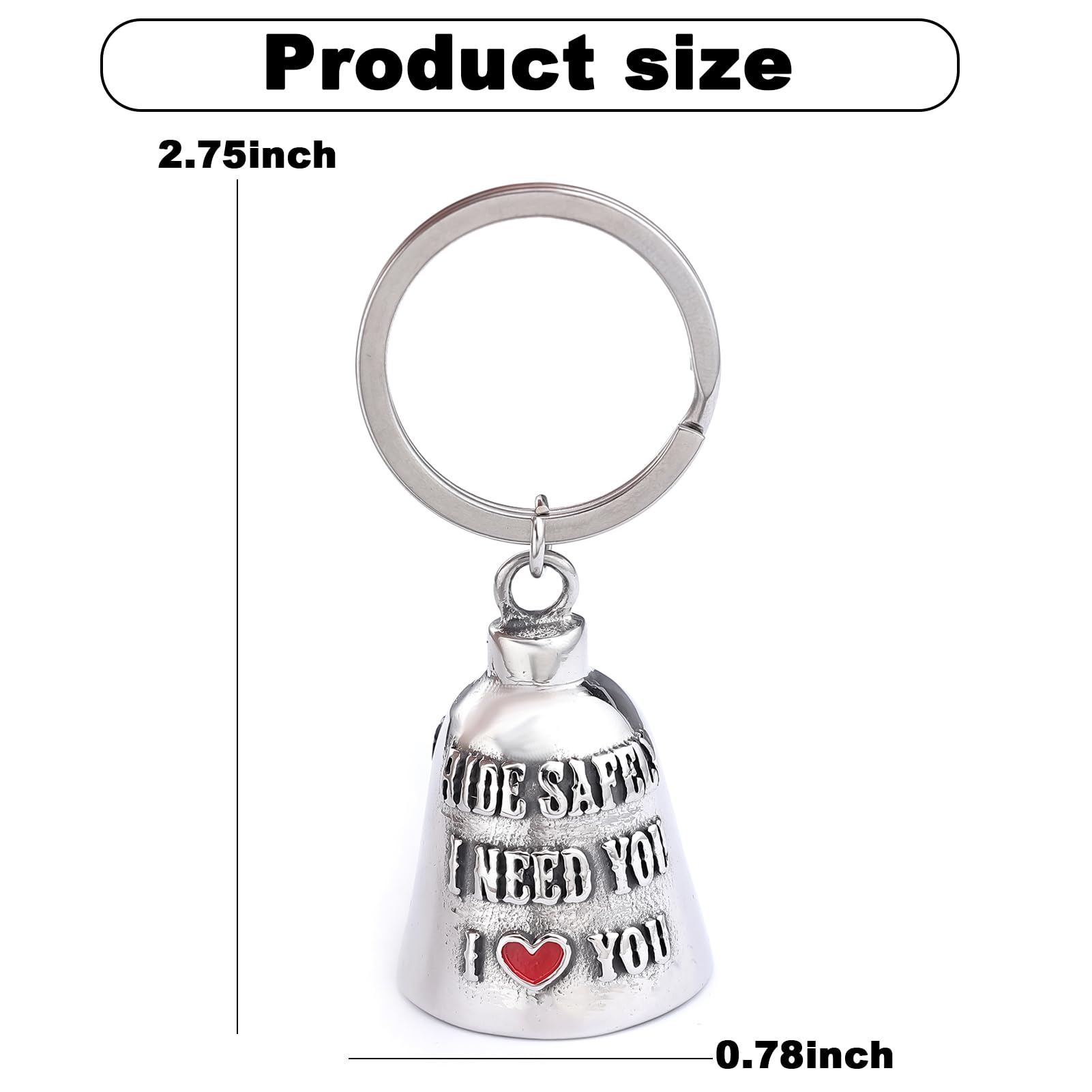 CYZBTBl motorcycle angel bell packaging included informs buyers of complete gift set.