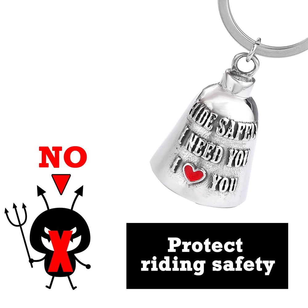 CYZBTBl motorcycle angel bell silver finish adds a sleek look and durable wear resistance.