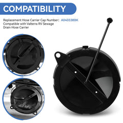 Valterra-compatible end cap and strap ensures tight seal during travel.