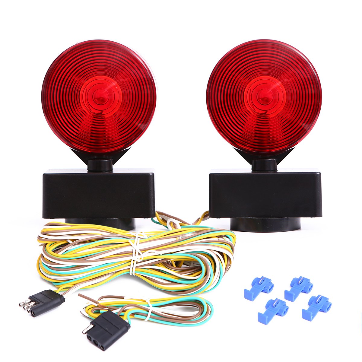 CZC AUTO 12V magnetic tow light base attaches securely for stable towing