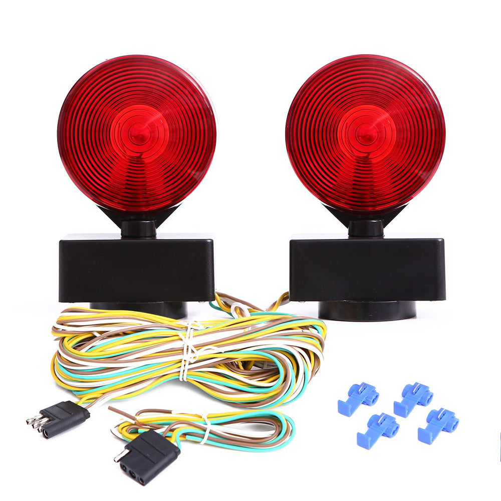 CZC AUTO 12V magnetic tow light base attaches securely for stable towing