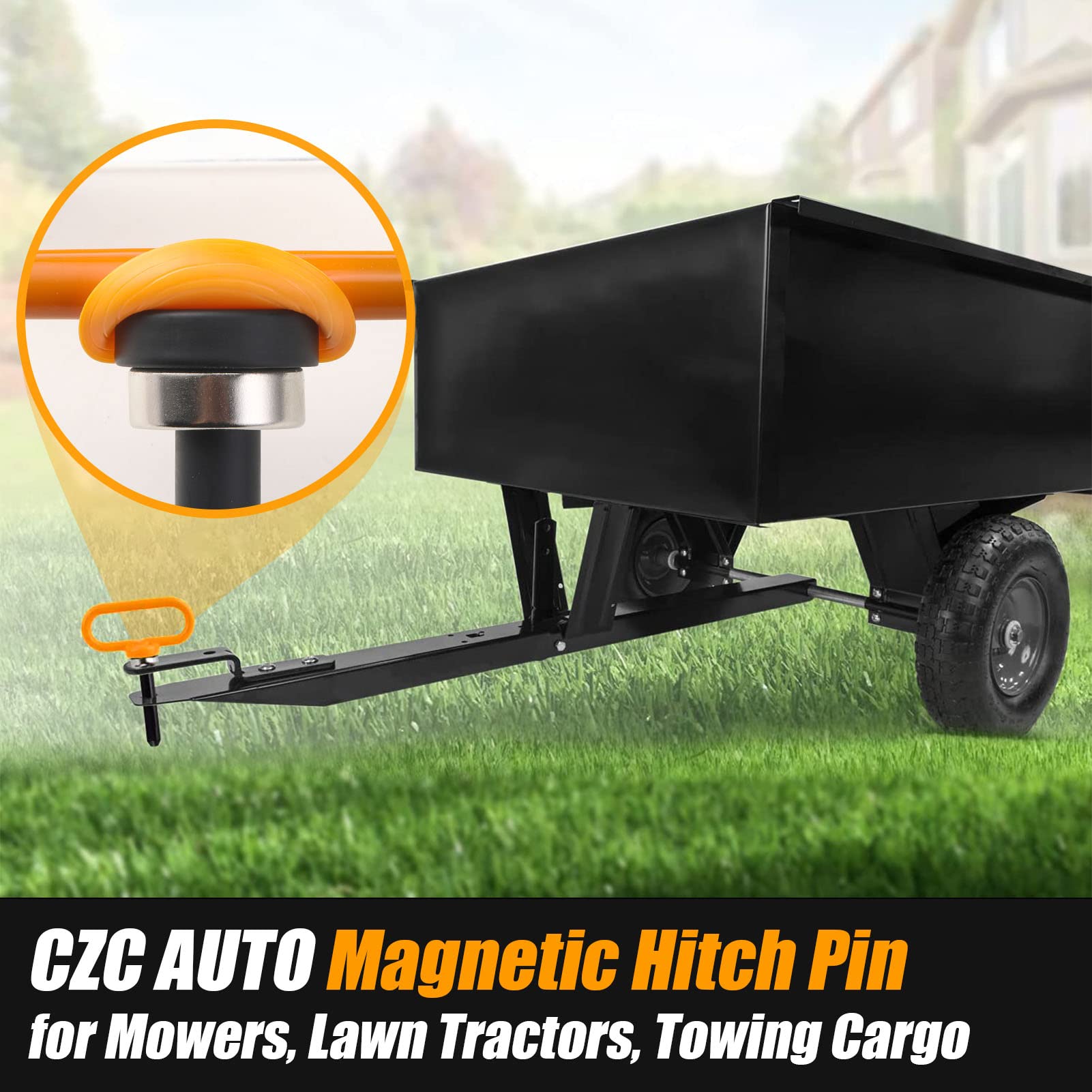 CZC AUTO compatible with most lawn and riding mower attachments for versatile use.