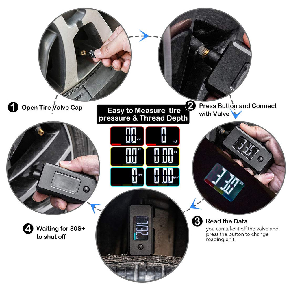 CZC AUTO pre-installed batteries and 30s auto shut-off