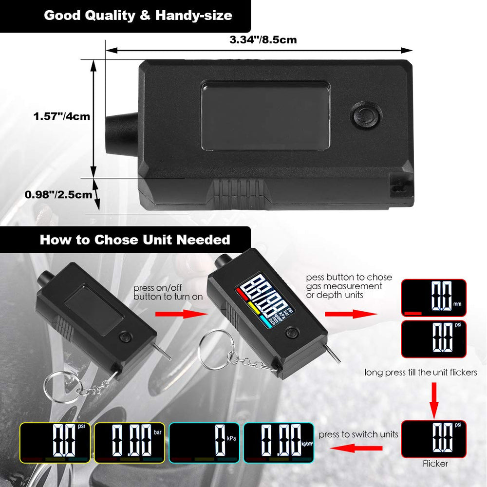 CZC AUTO 2-in-1 design with color indicators for safety view