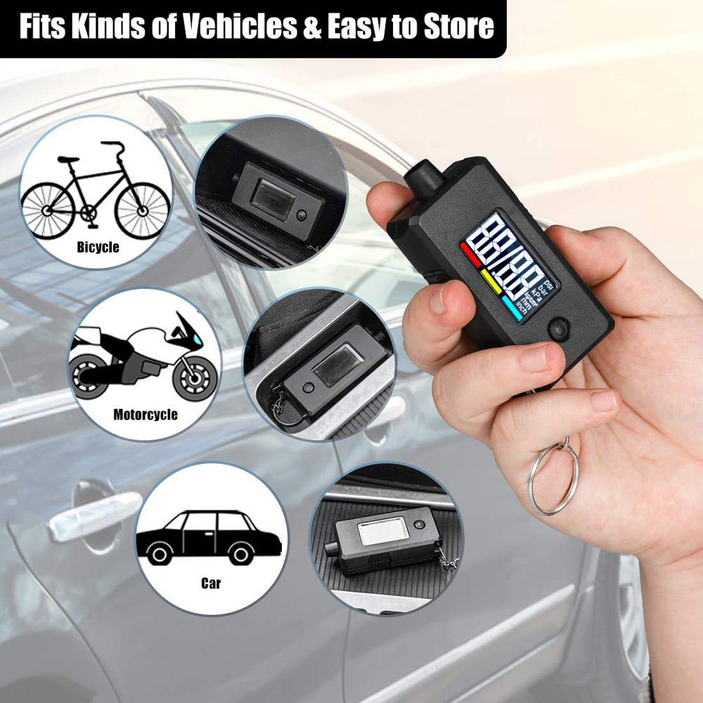 CZC AUTO compact gauge with non-slip grip for portability