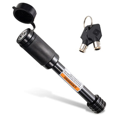 CZC AUTO hitch receiver lock with 5/8 inch pin secured on a trailer hitch.