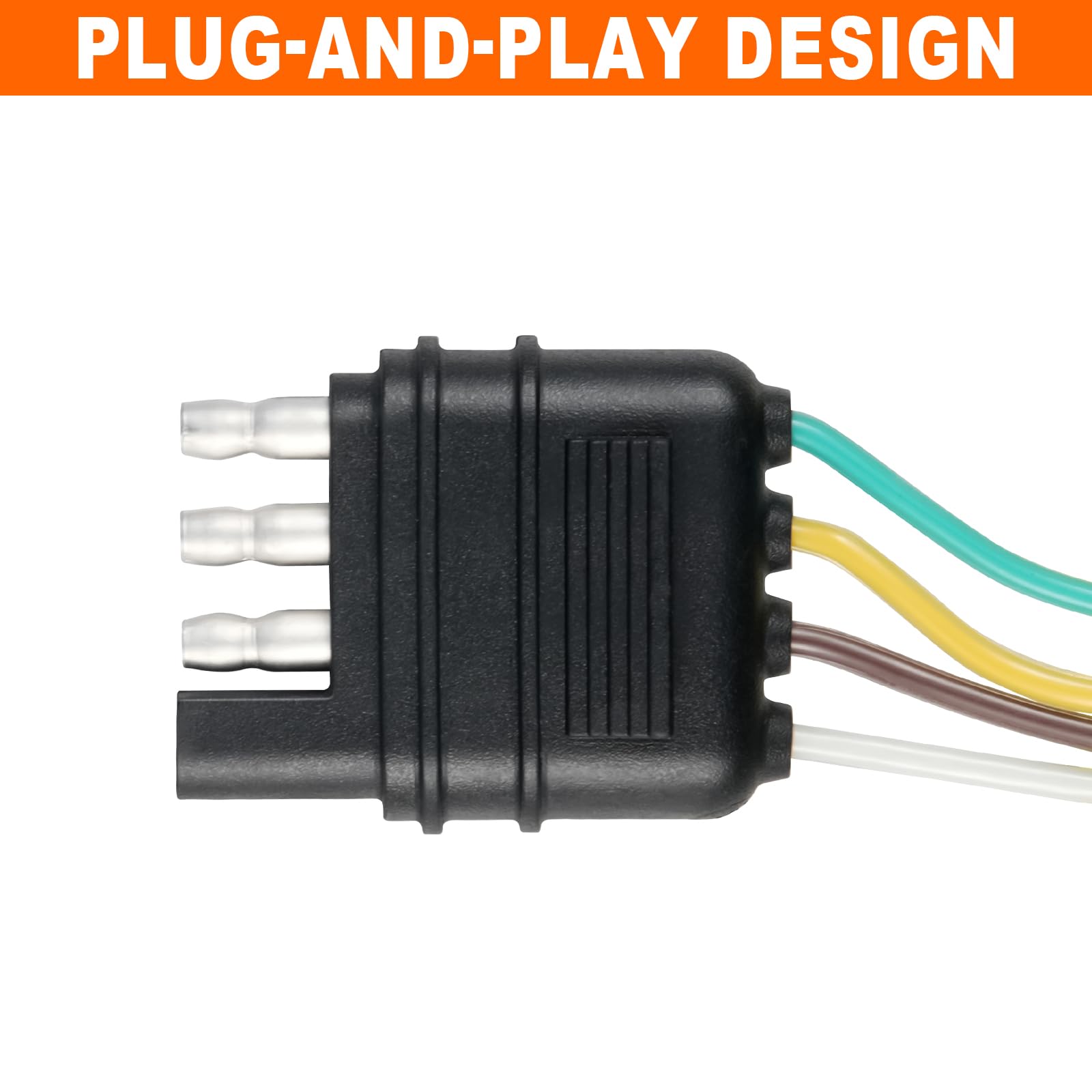 CZC AUTO removable magnetic trailer lights are easy to detach
