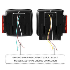 CZC AUTO submersible tail light seal close-up showing waterproof sealing.