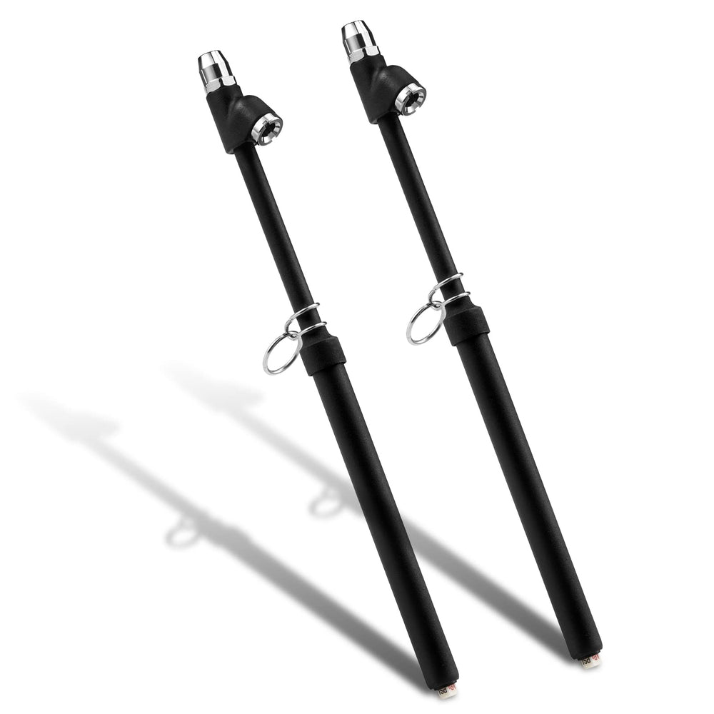 CZC AUTO tire pressure gauge front view with dual-head chucks for quick checks