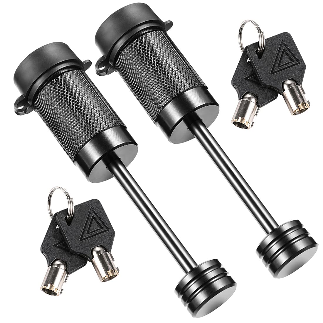 CZC AUTO trailer coupler lock with 1/4 inch diameter pin secures your hitch on camping trips