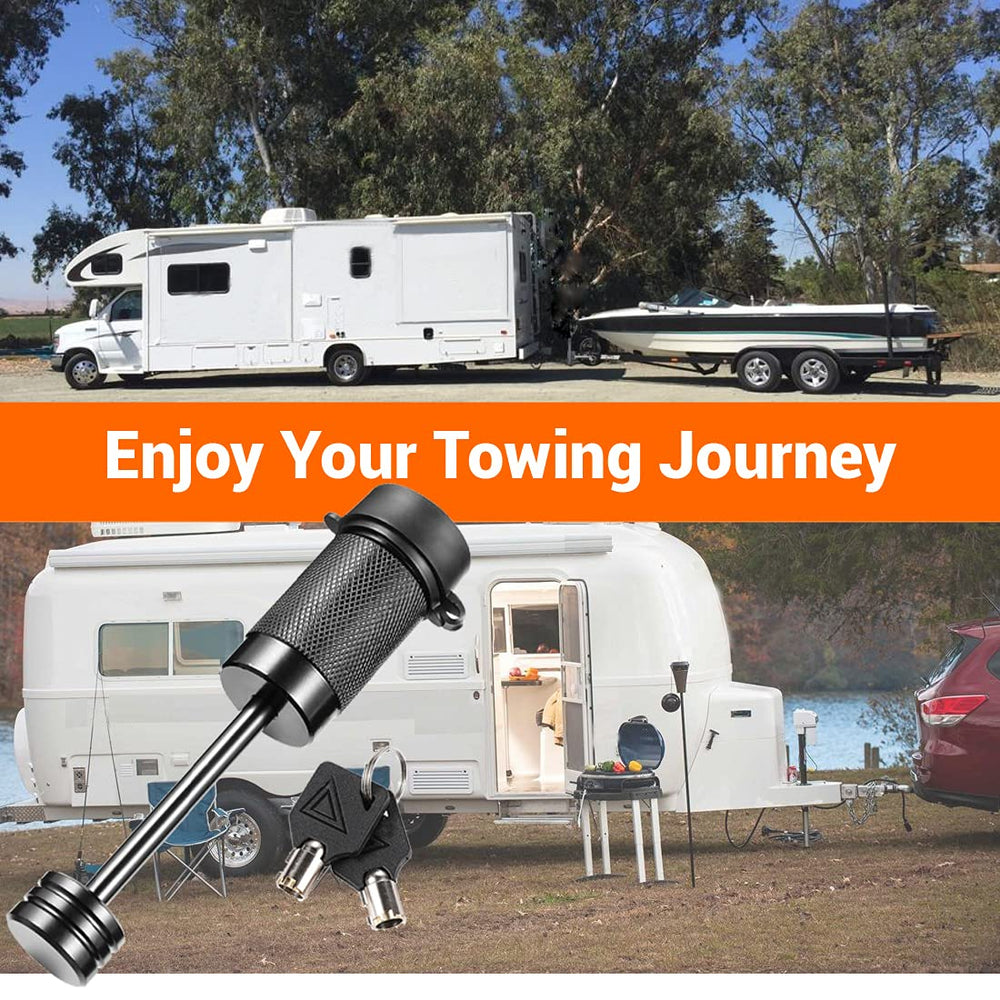 CZC AUTO hitch lock easy to lock and unlock with a key while towing