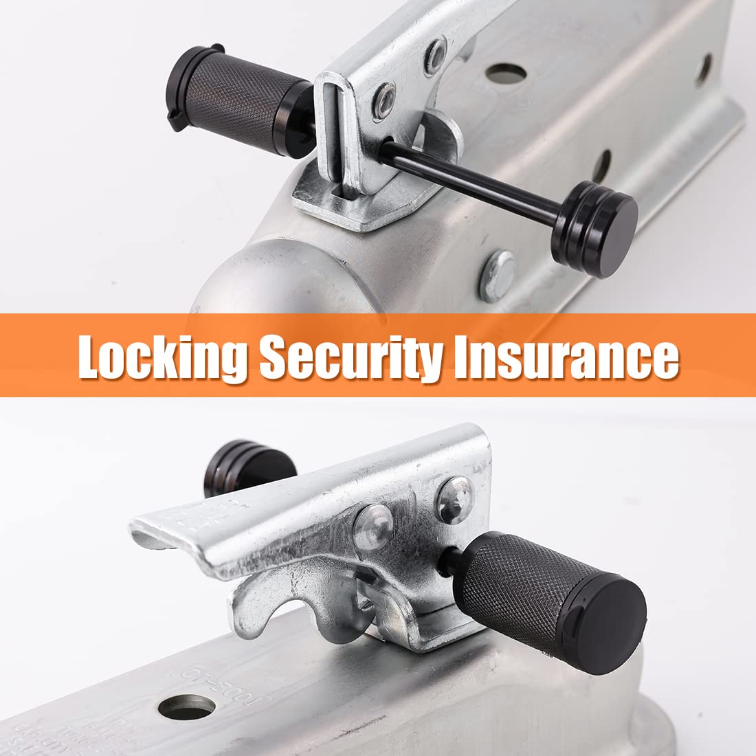 CZC AUTO weather-cap trailer lock stays protected against rain and snow