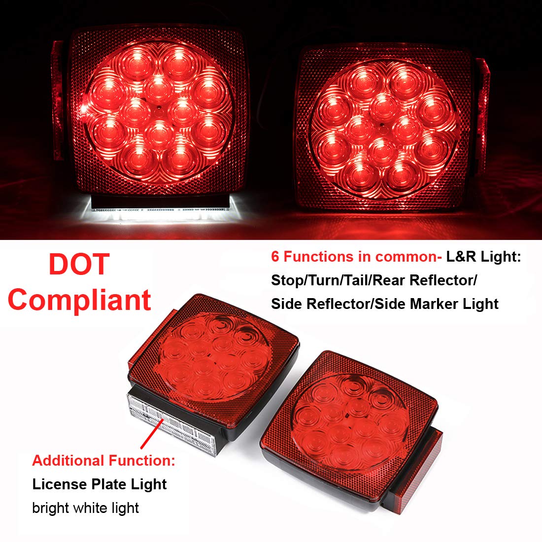 CZC AUTO waterproof seals and sonic welds protect trailer lights in harsh conditions.