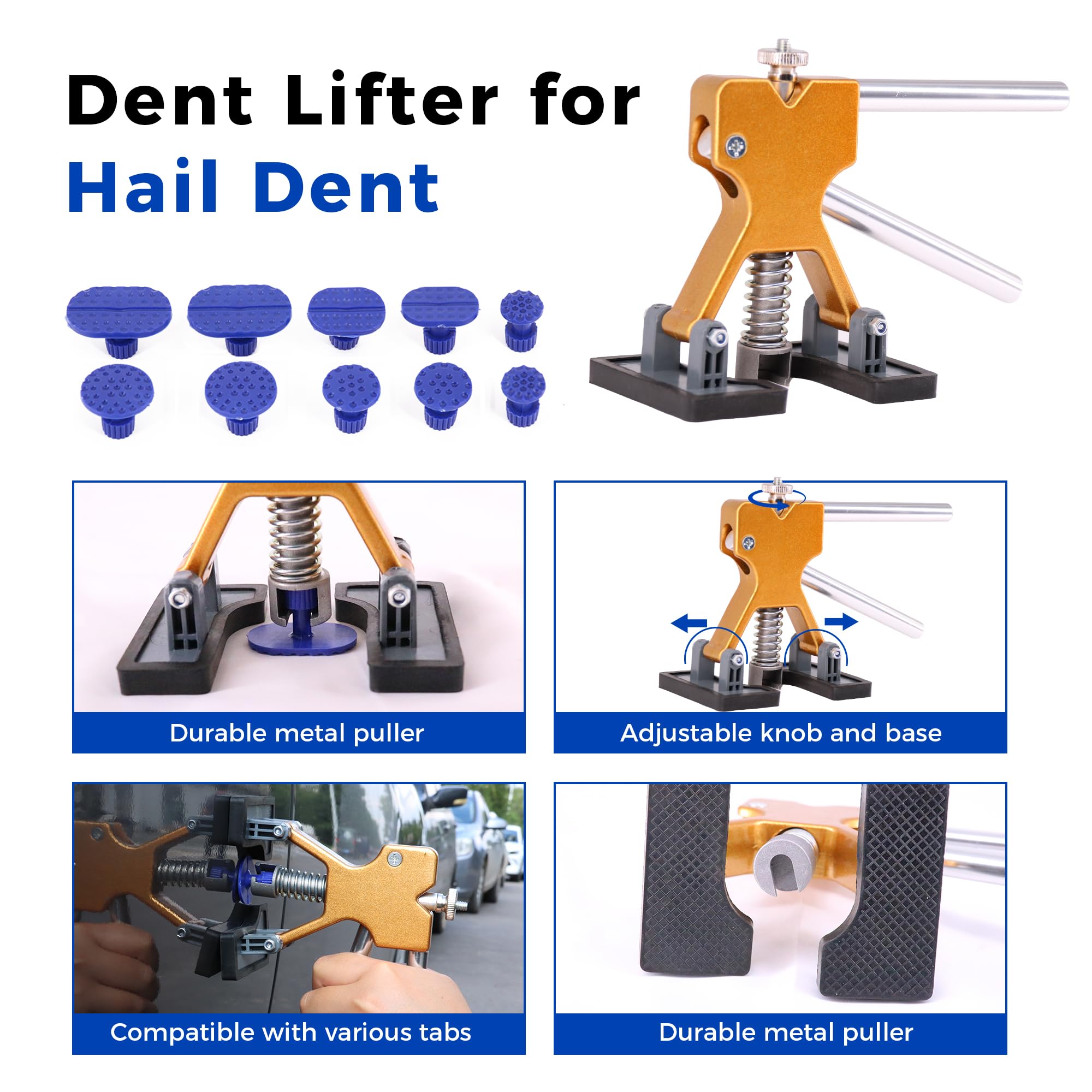 CZJCMECH bridge puller for medium dents in auto panels.