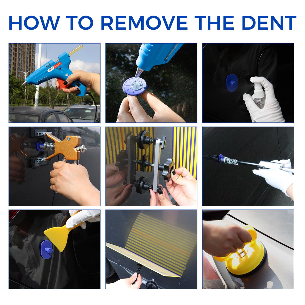 CZJCMECH dent tabs 88-count kit supports versatile repairs